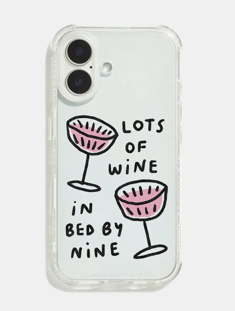 Lauren Emmett x Skinnydip Lots Of Wine Shock iPhone Case Premium Shield Hybrid Detail