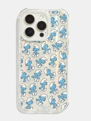 The Smurfs Repeat Shock iPhone Case Polished Surface Transparent Shell