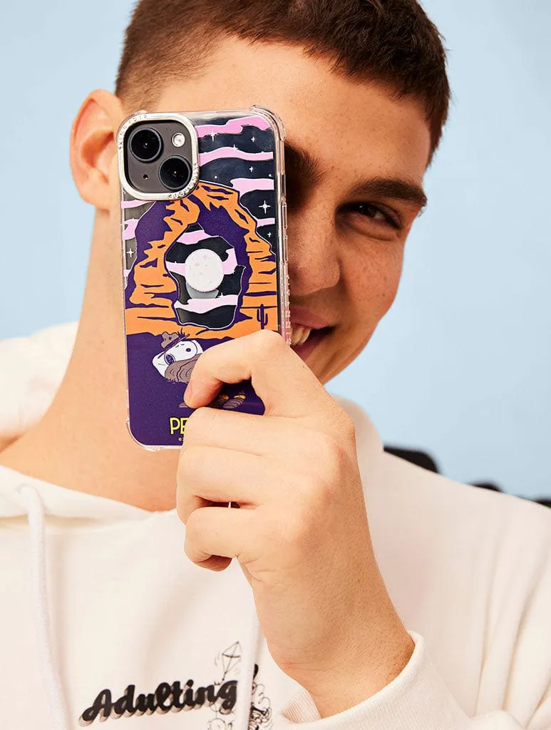 Glossy Texture Layer Peanuts x Skinnydip Snoopy Camping Shock iPhone Case