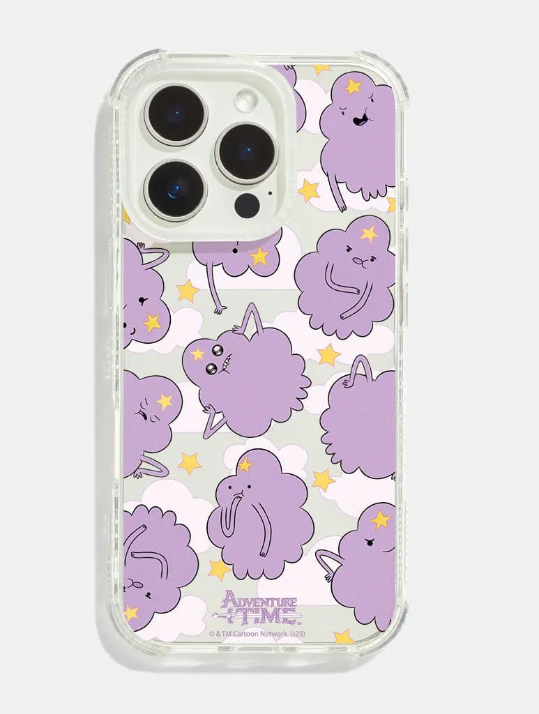 Adventure Time x Skinnydip Lumpy Space Princess Shock iPhone Case Transparent Edge Casual Texture