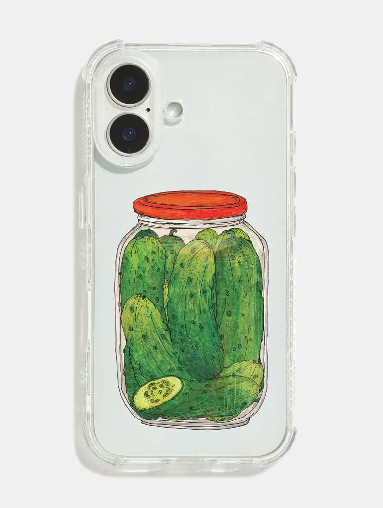 Natdraws x Skinnydip Pickles Shock iPhone Case Hard Edge Modern Design Texture