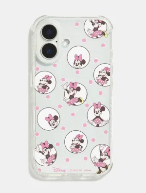 Disney Minnie Mouse Pink Polka Dot Shock iPhone Case Matte Texture Layer