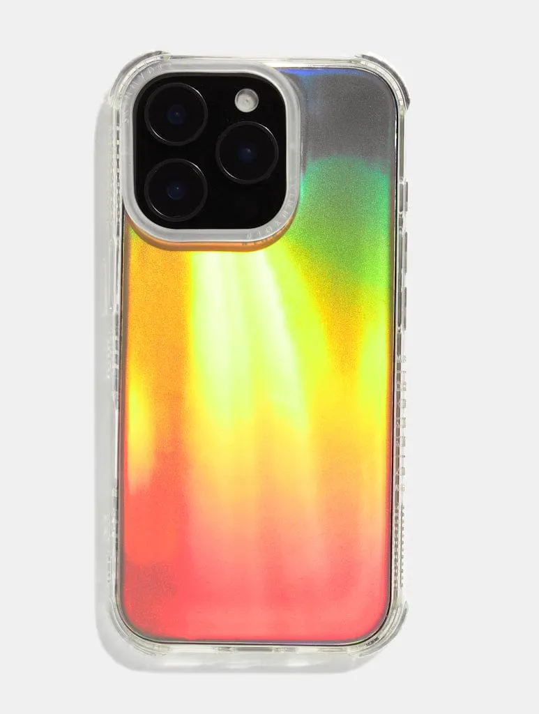 Sleek Edge Design Hybrid Material Build Personalised Holo Foil & Clear Camera Hole Shock iPhone Case