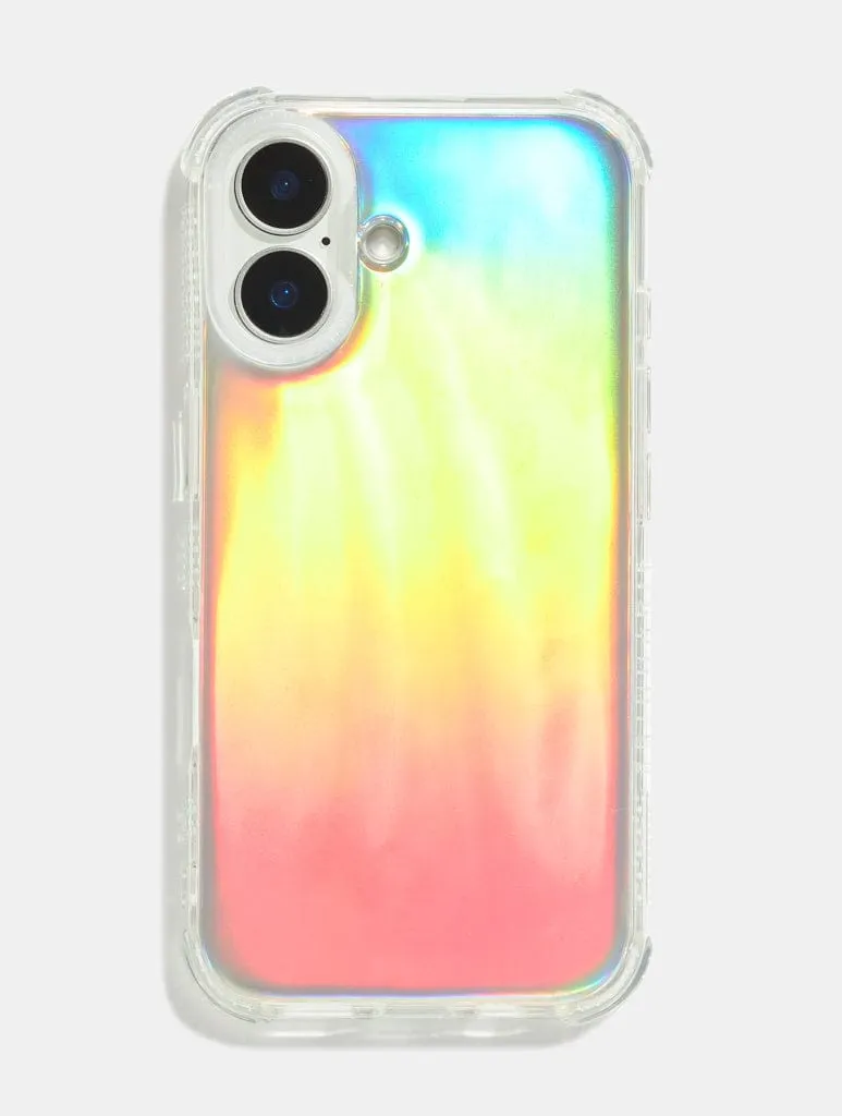 Personalised Holo Foil & Clear Camera Hole Shock iPhone Case Custom Fit