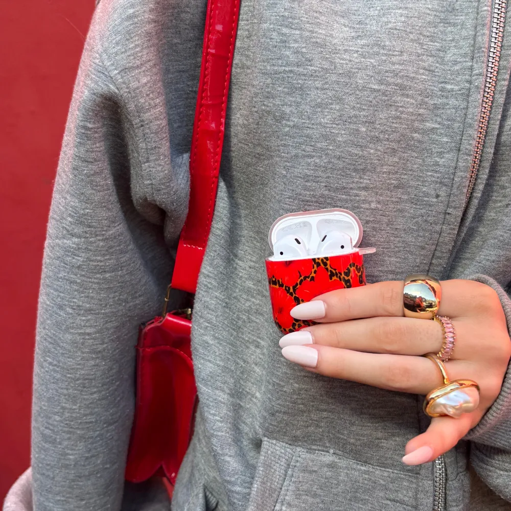 for athletes Airpods Case - Leopard Hibiscus