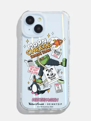 Durable Texture Layer Wallace & Gromit x Skinnydip Moon Cheese Shock iPhone Case
