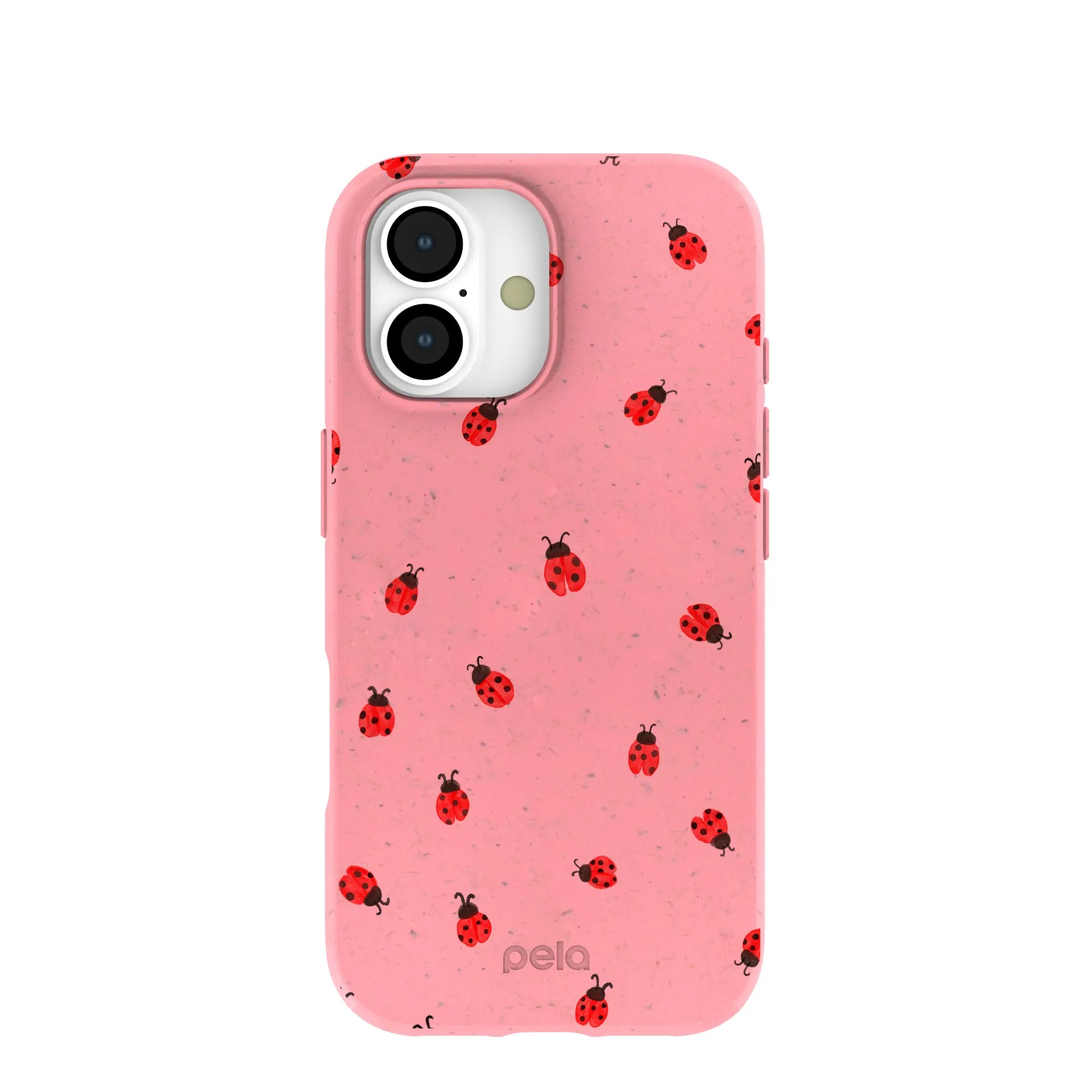 Matte Texture Design Bubblegum Pink Rosy Ladybug iPhone 17 Case