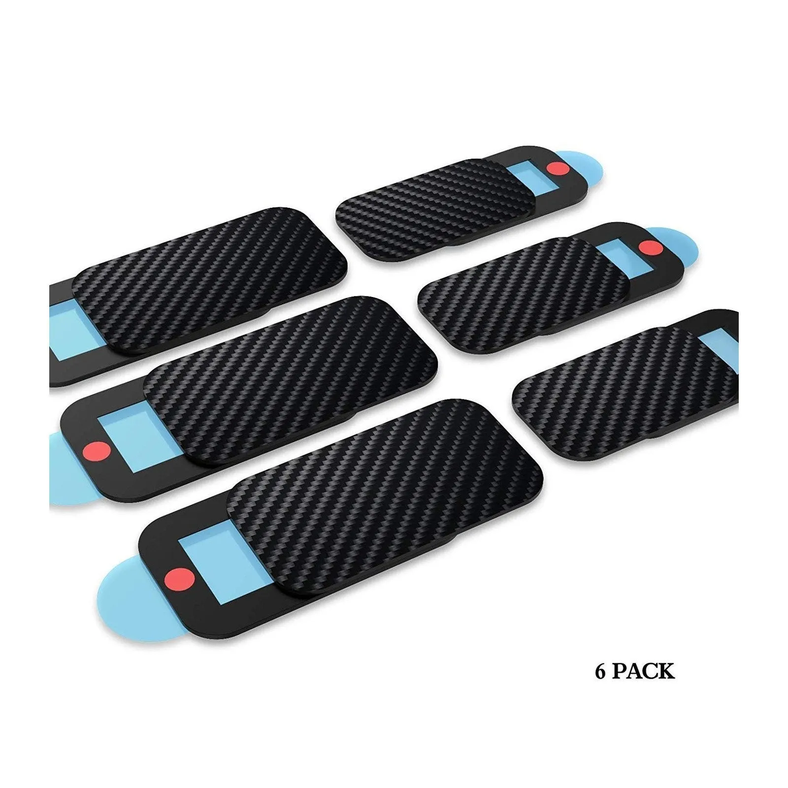 foldable magnetic folio Tablet Armor Travel Lite Webcam Slider Camera Cover (6 pack)-Black