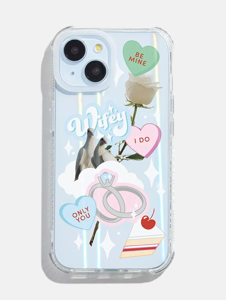 Wifey Sticker Shock iPhone Case Vivid Pattern Design