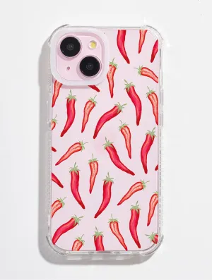 Painted Chillies Shock iPhone Case Hybrid Finish Gloss Finish Texture