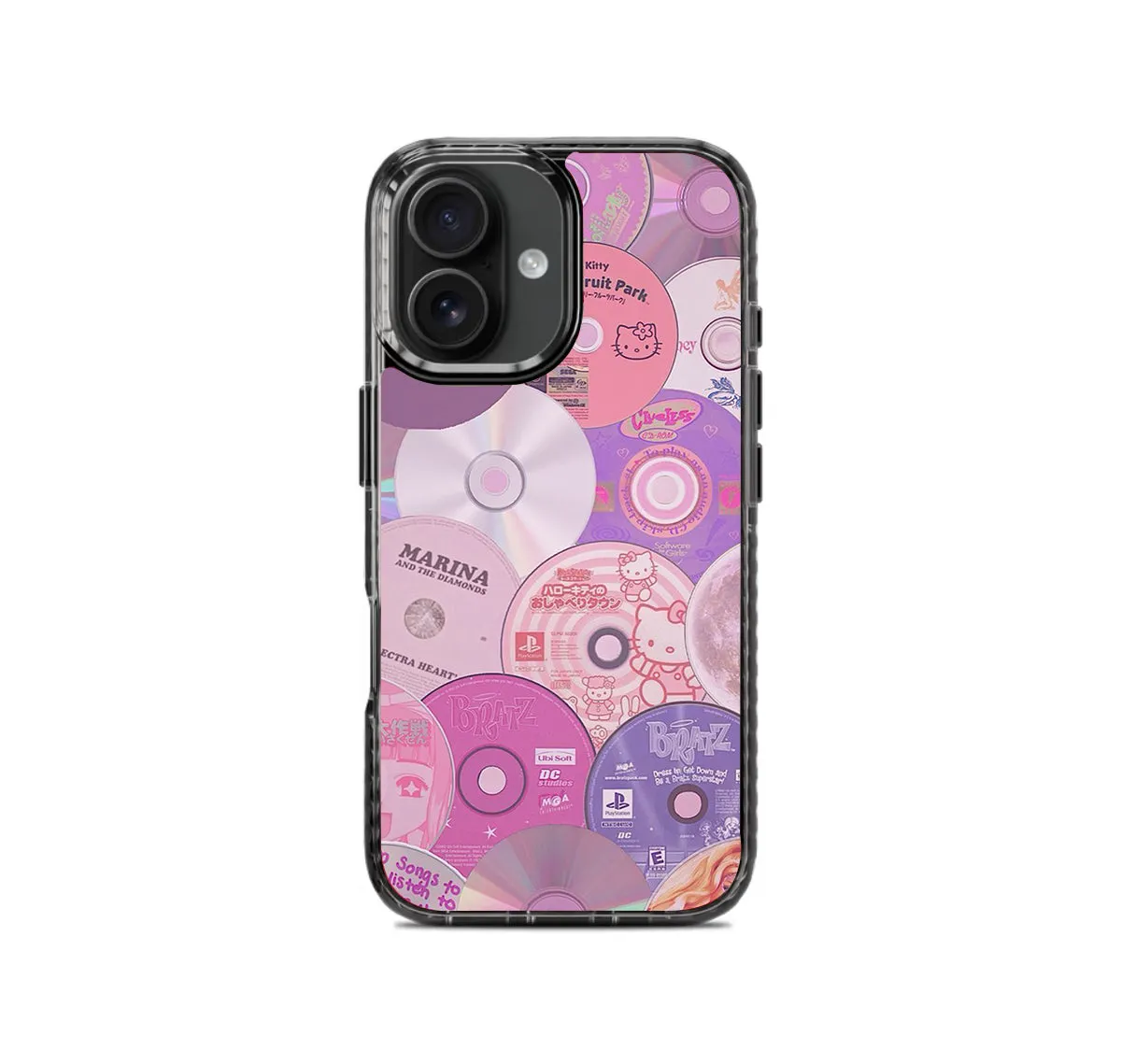 Y2K Discs Pattern Stride 2.0 Phone Case Cover Vivid colors Matte Pattern Design