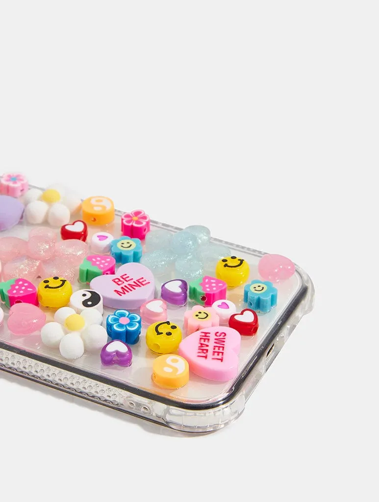 Y2K Stick On Charms Shock iPhone Case Modern Minimalism