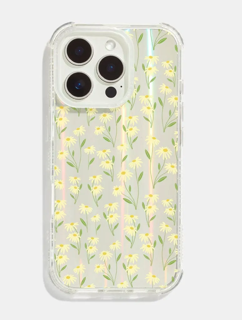 Yellow Posie Shock iPhone Case Luxury Texture Finish
